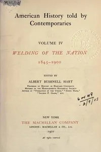 American history told by contemporaries ..