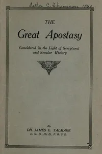 The great apostasy