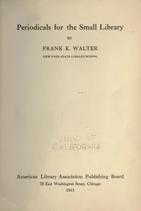 Periodicals for the small library