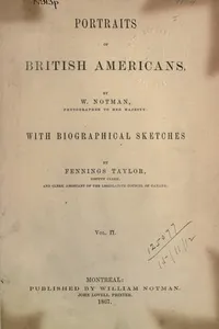 Portraits of British Americans