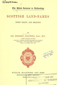 Scottish land-names