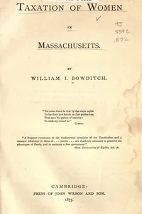 Taxation of women in Massachusetts