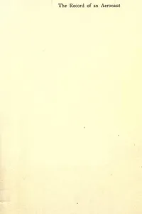 The record of an aeronaut