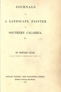 Journals of a landscape painter in southern Calabria, & c