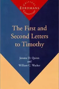 The First and Second Letters to Timothy