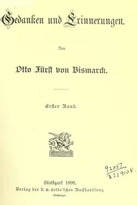 Gedanken und Erinnerungen
