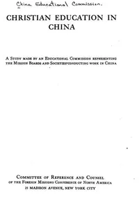 Christian education in China