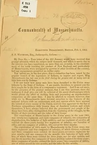 Letter to S. F. Wetmore, Indianapolis, Feb. 3, 1863