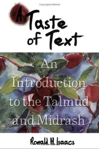 Capa de A taste of text por Ronald H. Isaacs