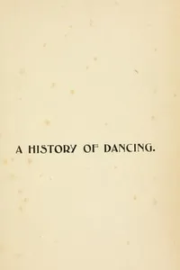 A history of dancing
