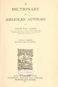 A dictionary of American authors