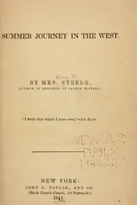 A summer journey in the West