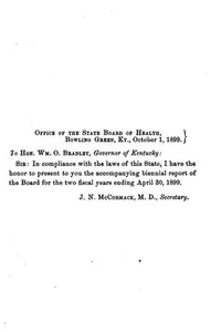 Biennial report of the State Board of Health of Kentucky. 1883