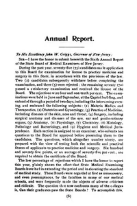Annual report of the State Board of Medical Examiners of New Jersey. 1891