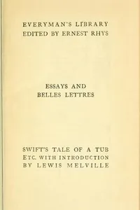 Cover of A tale of a tub, and other satires by Jonathan Swift