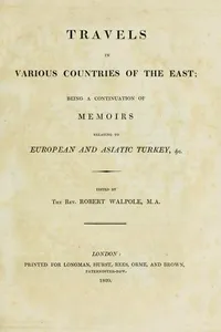 Travels in various countries of the East