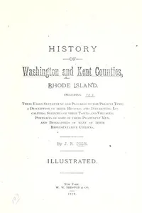 History of Washington and Kent counties