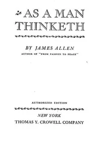 As a man thinketh