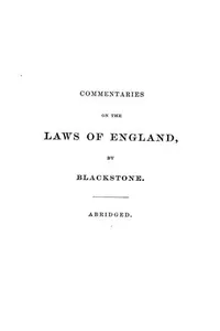 Abridgment of elementary law