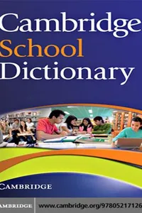 Cambridge School Dictionary