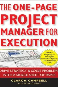 Cover of The One-Page Project Manager for Execution