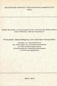 Produktion, Beschäftigung und rationale Konsumtion