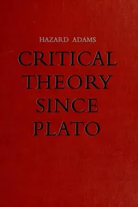 Critical theory since Plato
