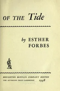 Cover of The running of the tide by Esther Forbes