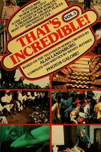 That's incredible, volume 5