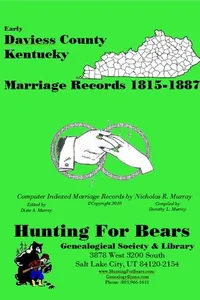 Cover of Early Daviess County Kentucky Marriage Records 1815-1887 by Nicholas Russell Murray