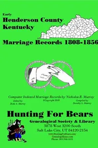 Early Henderson County Kentucky Marriage Records 1808-1856