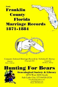 Cover of Early Franklin County Florida Marriage Records 1871-1884 by Nicholas Russell Murray