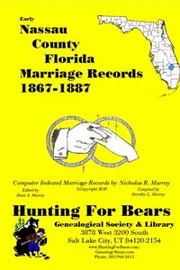 Cover of Early Nassau County Florida Marriage Records 1867-1887 by Nicholas Russell Murray