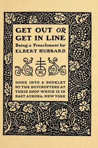 Cover of Get out or get in line