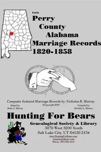 Cover of Early Perry County Alabama Marriage Records 1820-1858 by Nicholas Russell Murray