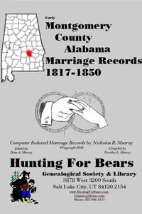 Early Montgomery County Alabama Marriage Records 1817-1850