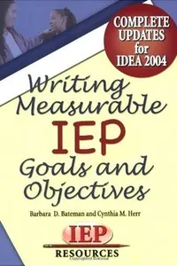Writing Measurable IEP Goals and Objectives