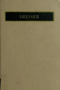 Cover of Theodore Dreiser