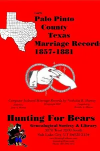 Cover of Early Palo Pinto County Texas Marriage Records 1857-1881 by Nicholas Russell Murray