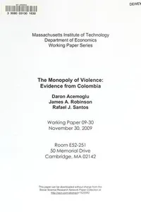 The monopoly of violence