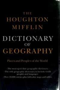 The Houghton Mifflin dictionary of geography