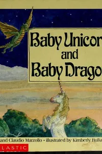 Baby unicorn and baby dragon
