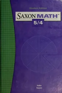 Saxon math 5/4