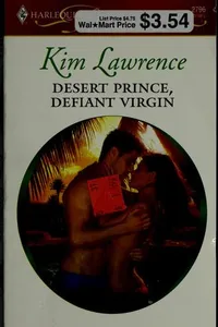 Capa de Desert prince, defiant virgin por Kim Lawrence
