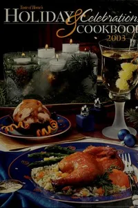 Cover of Holiday & celebrations cookbook 2003