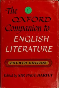The Oxford companion to English literature
