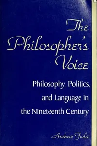 The philosopher's voice