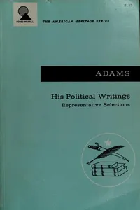 Capa de The political writings of John Adams