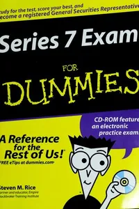 Capa de Series 7 exam for dummies