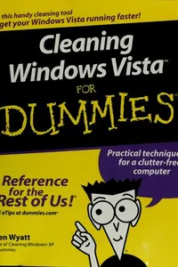 Cleaning Windows Vista for dummies